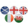 *NEW* Flag Design Pet Tags 25mm Nickel Plated *NEW* Flag Design Pet Tags 25mm Nickel Plated