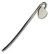 Nickel Plated Long Bookmark with Heart Feature (GG43) Nickel Plated Long Bookmark with Heart Feature (GG43)