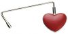 Red heart handbag hanger (GG63) Red heart handbag hanger (GG63)