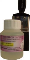 BRUSH LACQ Clear brush on lacquer. BRUSH LACQ Clear brush on lacquer.