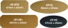 Jewellers Brass Plates Mixed Pack (JB1SP) Jewellers Brass Plates Mixed Pack (JB1SP)