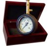 Solid Brass Tyre Pressure Gauge in Wooden Box Solid Brass Tyre Pressure Gauge in Wooden Box