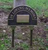 MP14B In Loving Memory Large Twin Spiked Cast Brass Plaque MP14B In Loving Memory Large Twin Spiked Cast Brass Plaque