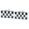 Black & White Chequered Design Cufflinks (NCUFF55) Black & White Chequered Design Cufflinks (NCUFF55)