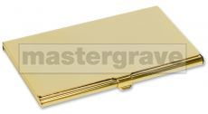 BC5 Gold plated business card holder. Mastergrave birthday gift ideas