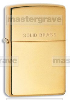 Genuine Zippo Lighter Highly Polished Brass