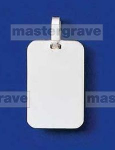 *NEW* Polished 925 Silver Rectangle Pendant 