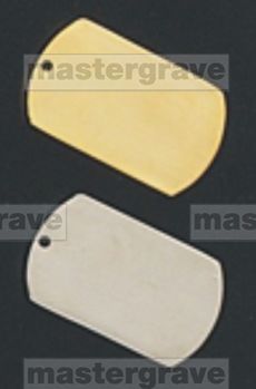 Engravable ID tags, available in 2 sizes in gold and rhodium plating