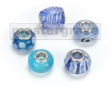 Mixed Pack of Blue Beads to fit Flaunt and Ogle Bracelets (OE6) 