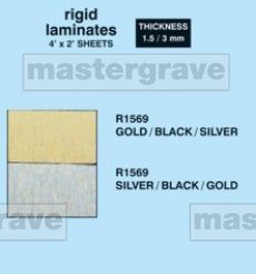 Rigid Traffolyte Laminate in Gold and Silver