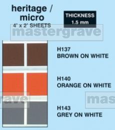 Micro Laminate ib Brown on White,Orange on White and Grey on White