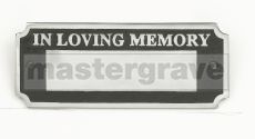 In Loving Memory Bench Sign (Aluminium)  