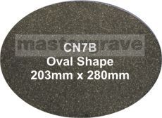 *NEW* 6mm Oval Corian Plaque 203 x 280mm (CN7B) 