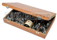 Luxury Wooden Wine Box For 6 Bottles (WINE39)