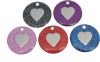 Best Selling Heart Glitter Design Pet Tags (HR-G, HP-G, HDB-G, HB-G, HPU-G) PK10