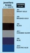 0.5mm Jewellers Brass in Bright or Brushed gold,Black,Silver,Blue and Elec Blue