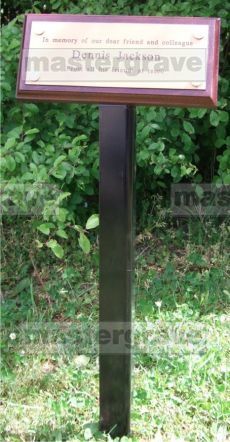 Professional metal tree stake/grave marker for plaques (STAKE)