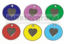 Heart design pet tag new from Mastergrave Ltd 