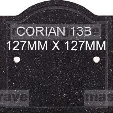 CN13B 6mm Thick Arch Top Corian Plaques 127 x 127mm 
